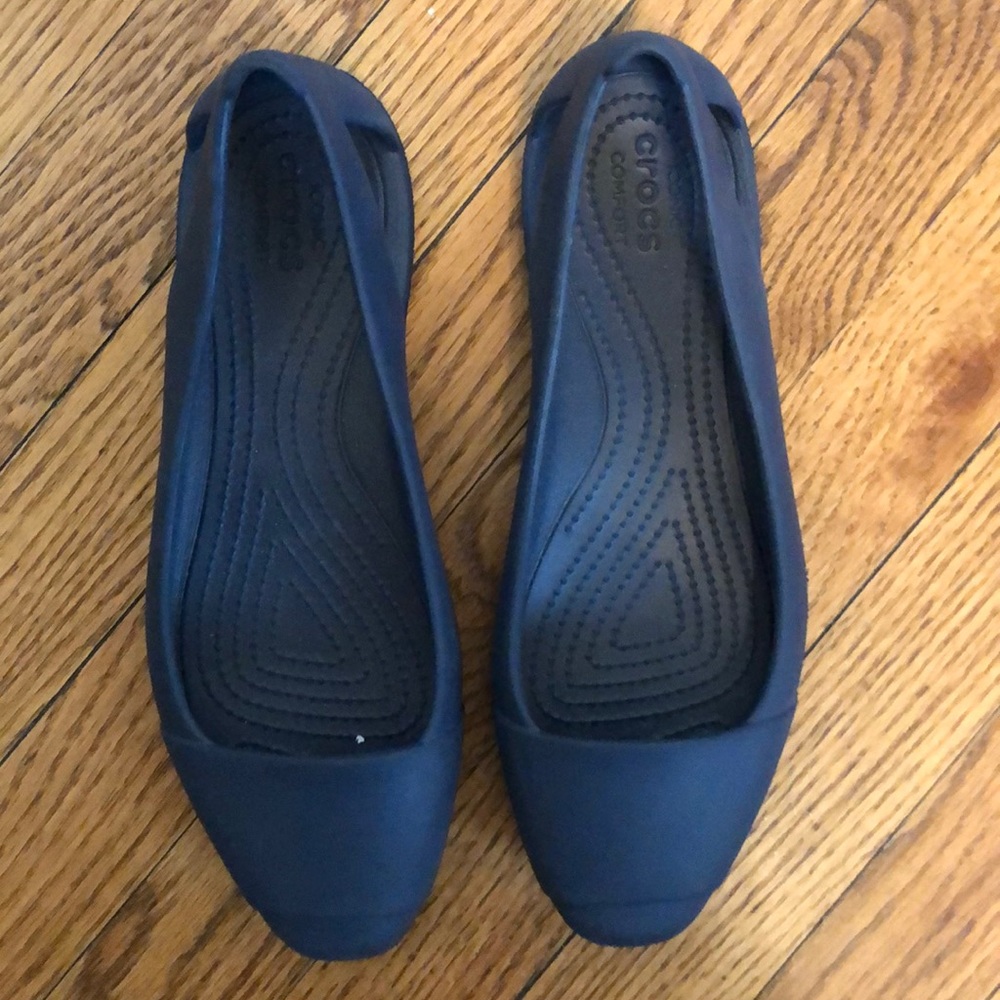 Blue Crocs Shoes. Size 8